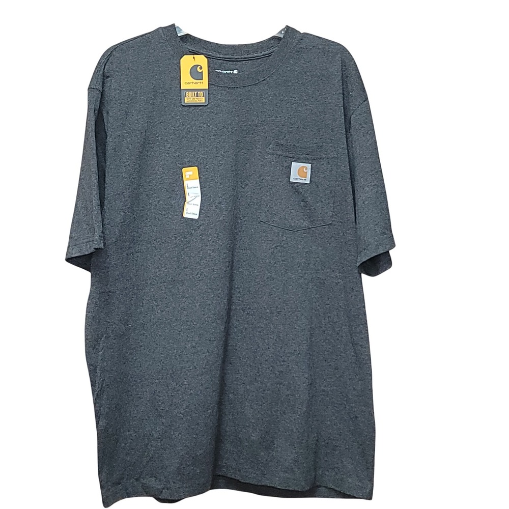 CARHARTT Loose Fit Heavyweight Pocket Logo Graphic Short Sleeve T-Shirt Work L